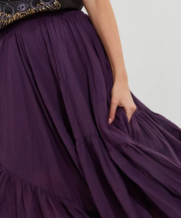 New Joe Browns Wild And Free Layered Skirt Purple