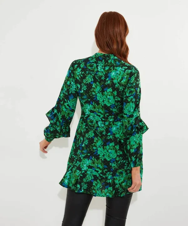 Outlet Joe Browns Winter Florals Tunic Dress Green