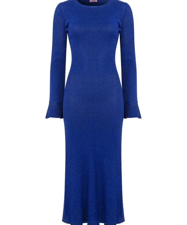 Online Joe Browns Winter Sparkle Rib Knit Dress Blue