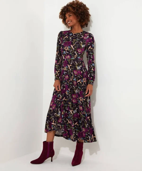 Online Joe Browns Winter Wonders Jersey Dress Purple