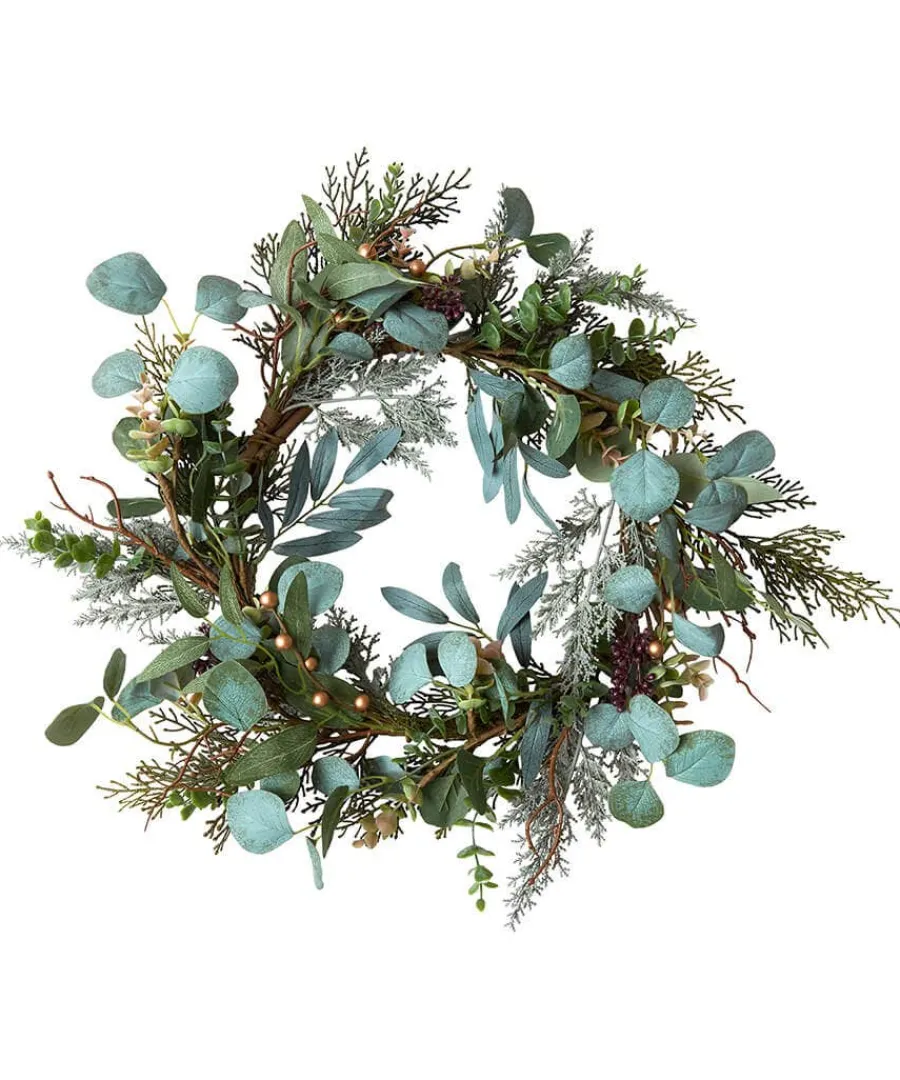 winters_wish_rustic_eucal_0.webp Outlet Joe Browns Winter's Wish Rustic Eucalyptus Wreath Green