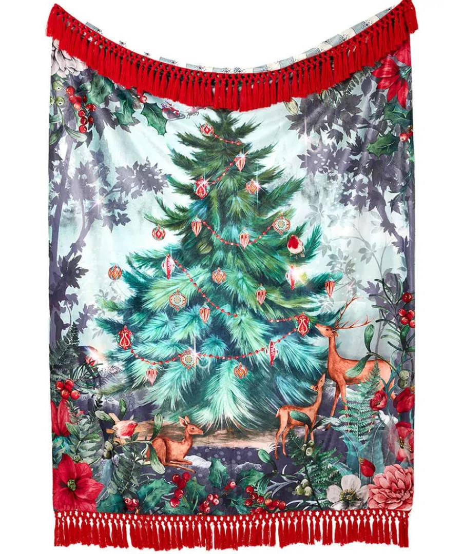 wondrous_woodland_festive_0-2.webp Clearance Joe Browns Wondrous Woodland Festive Throw Cream