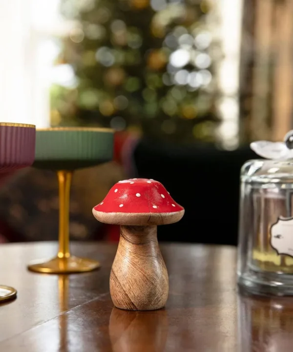 Online Joe Browns Woodland Winter Miniature Toadstool Red