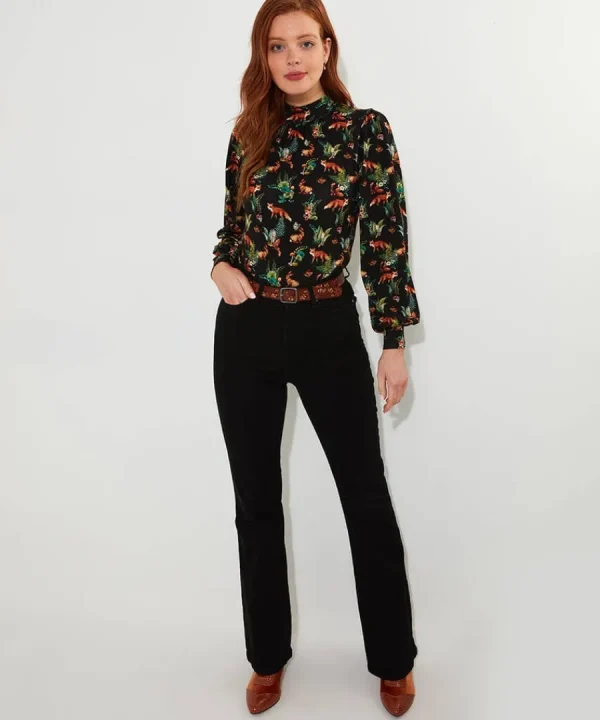 Shop Joe Browns Woodland Wonder Jersey Print Top Black