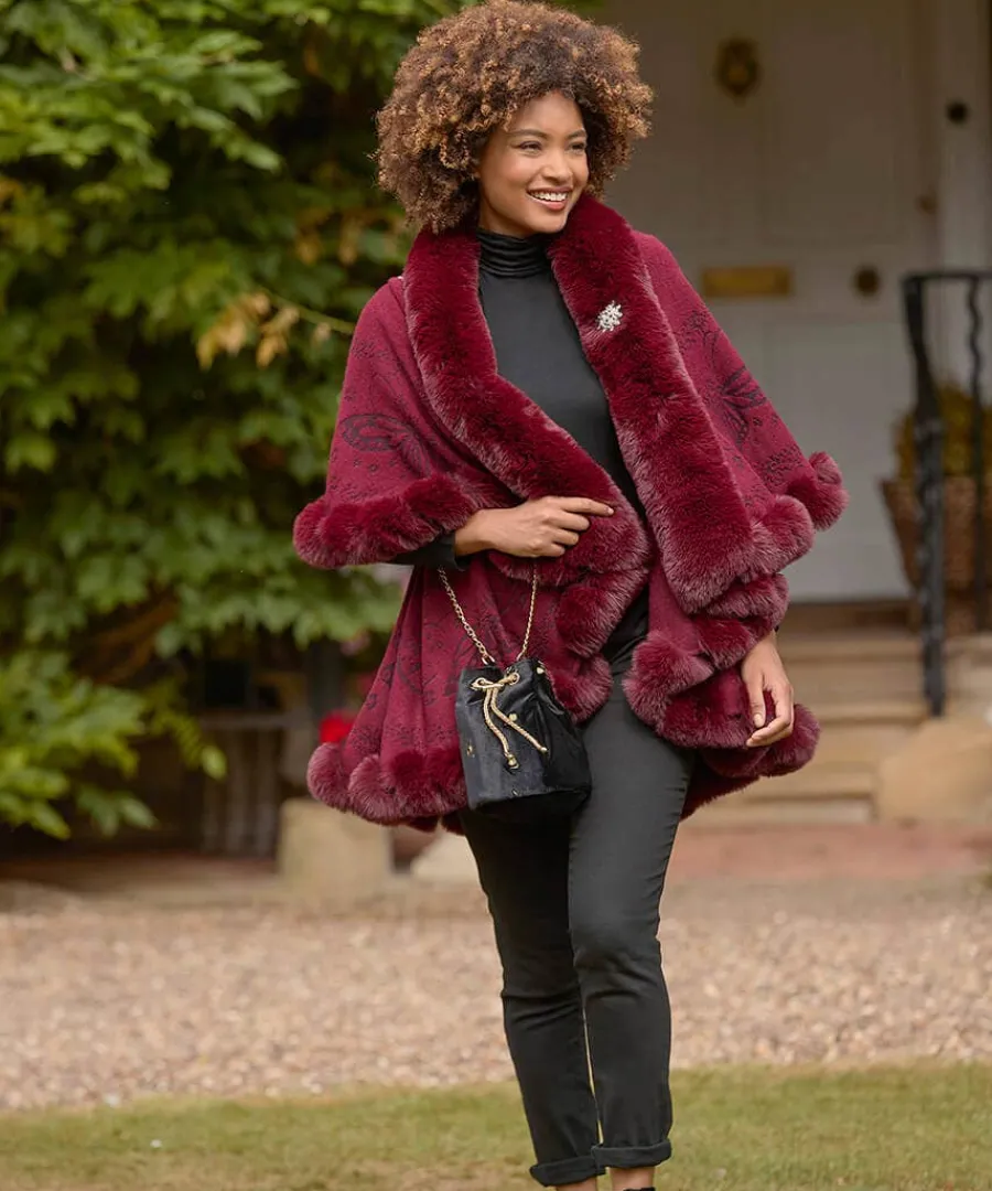 wrapped_in_elegance_faux__1.webp Cheap Joe Browns Wrapped In Elegance Faux Fur Wrap Red