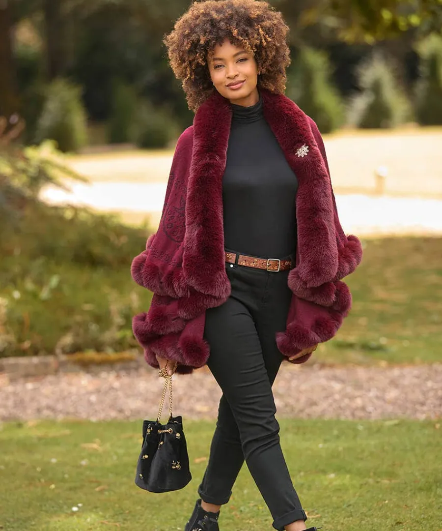 wrapped_in_elegance_faux__4.webp Cheap Joe Browns Wrapped In Elegance Faux Fur Wrap Red