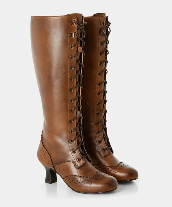 Online Joe Browns Yesterday's Dream Leather Boots Vintage Brown