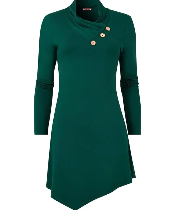 Discount Joe Browns All New Button Jersey Tunic Forest Green