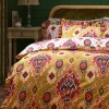 New Joe Browns Aztec Cotton Slub Reversible Frill Duvet Set Amber