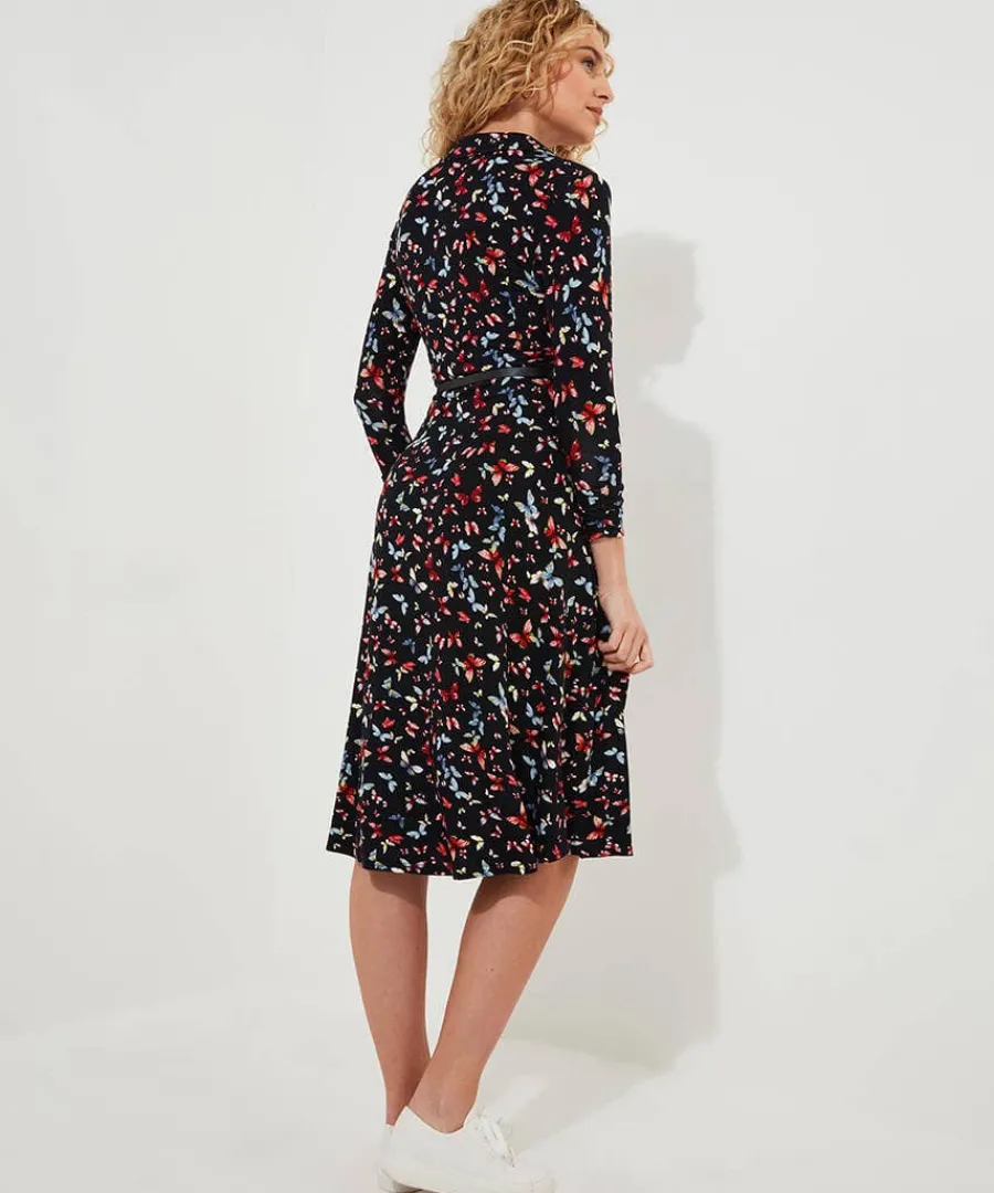 beautiful_butterfly_jerse_3.webp Clearance Joe Browns Beautiful Butterfly Jersey Dress Black