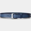 Best Joe Browns Blue Wash Men's Leather Belt Washed Blue