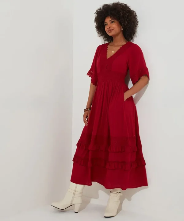 Flash Sale Joe Browns Boho Days Dress Berry / Black