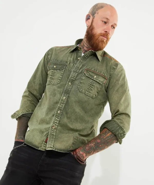 Fashion Joe Browns Charismatic Customised Shirt Khaki