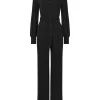 Fashion Joe Browns Charming Zipped Jumpsuit Black / Blue