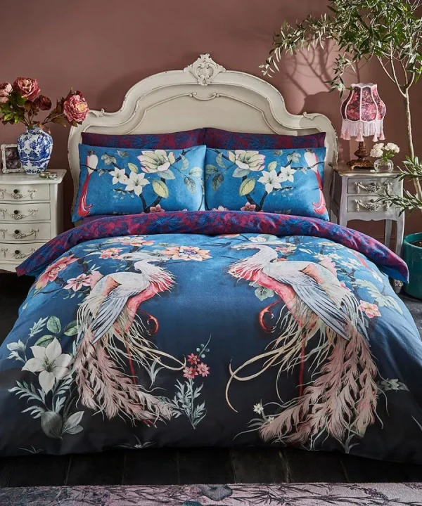 New Joe Browns Cherished Chinoiserie Reversible Duvet Set Blue