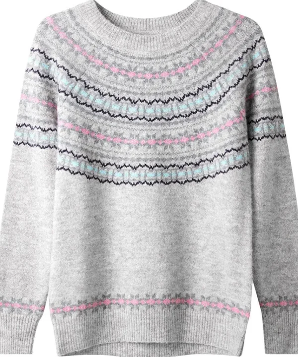 Cheap Joe Browns Cosy Cabin Fairisle Jumper Grey