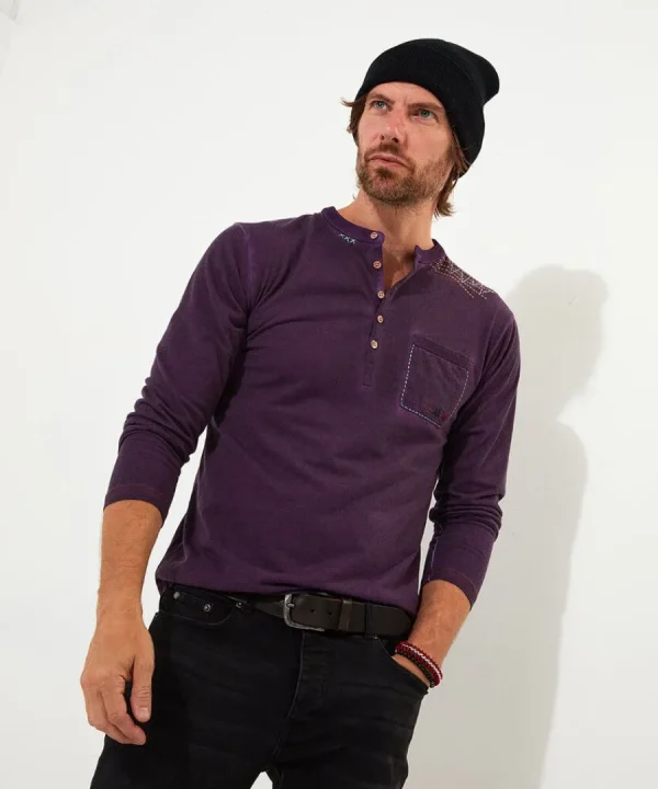 Store Joe Browns Customised Character Henley Purple