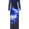 Hot Joe Browns Dare To Be Different Mesh Dress Blue