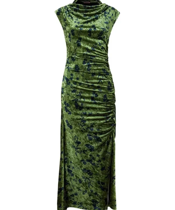 Outlet Joe Browns Daria Velour Dress Green
