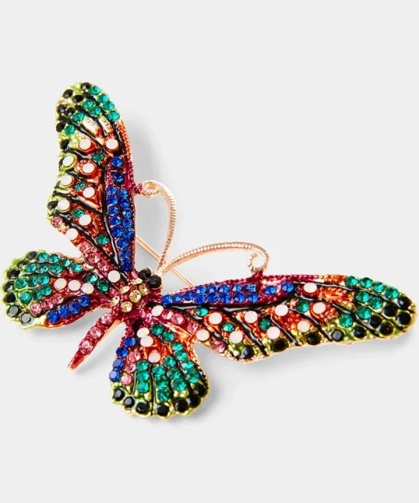 Online Joe Browns Dazzle Me Butterfly Brooch Blue Multi / Red Multi