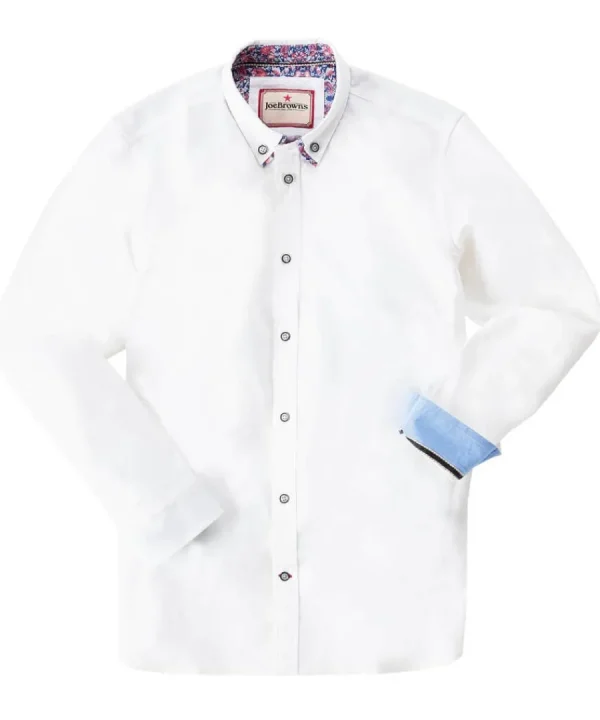 Store Joe Browns Delightful Double Collar Shirt White