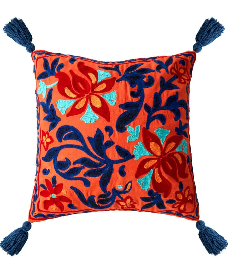 elegant_embroidery_cushio_1.webp Best Joe Browns Elegant Embroidery Cushion Orange
