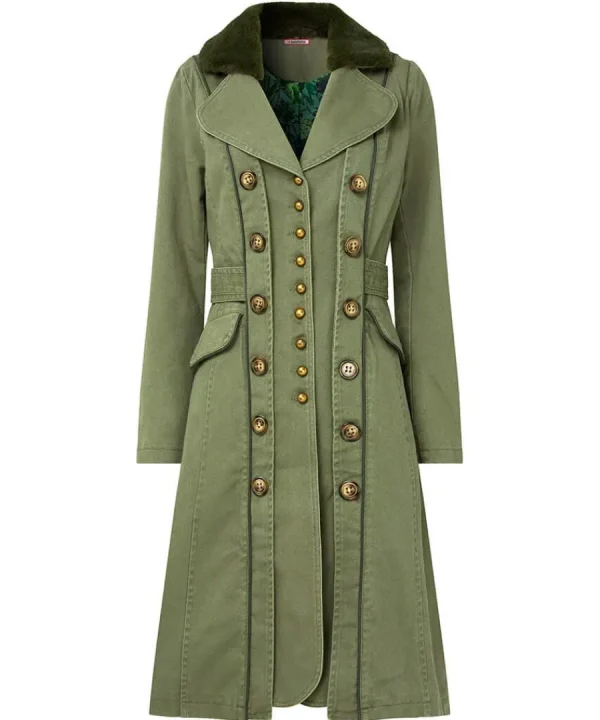 Store Joe Browns Estelle Military Coat Green