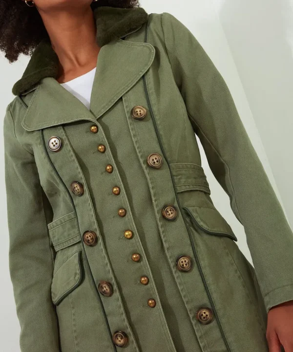 Store Joe Browns Estelle Military Coat Green