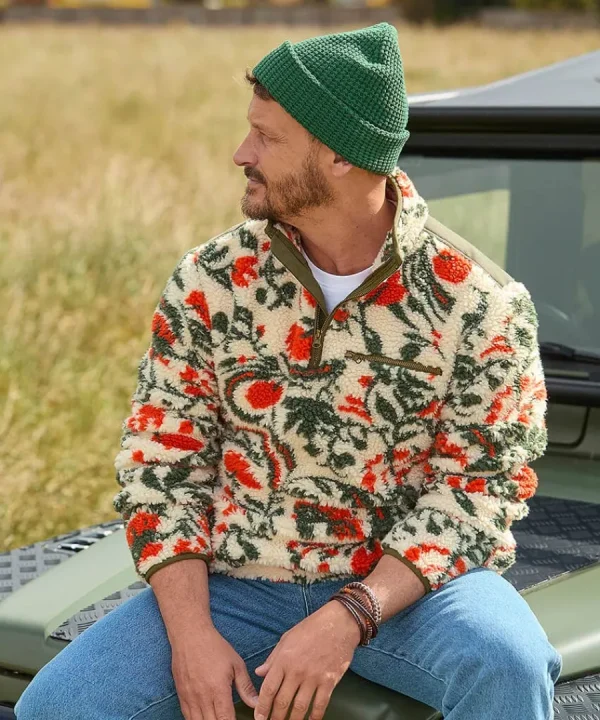 Sale Joe Browns Fabulous Floral Fleece Cream