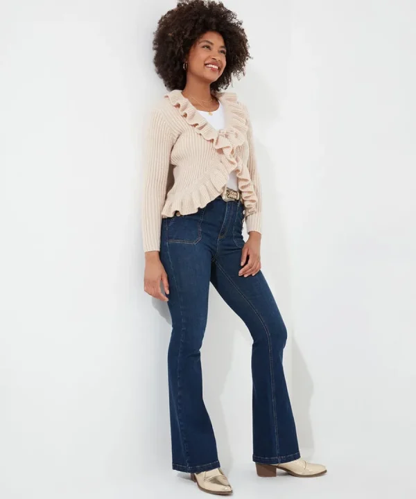 Cheap Joe Browns Fabulous Frill Cardigan Cream