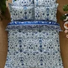 Outlet Joe Browns Floral Vivid Vase Reversible Duvet Set Blue