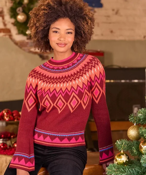 Hot Joe Browns Forever Fun Jumper Red