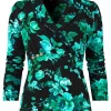 Fashion Joe Browns Hallie Jersey Print Wrap Top Black