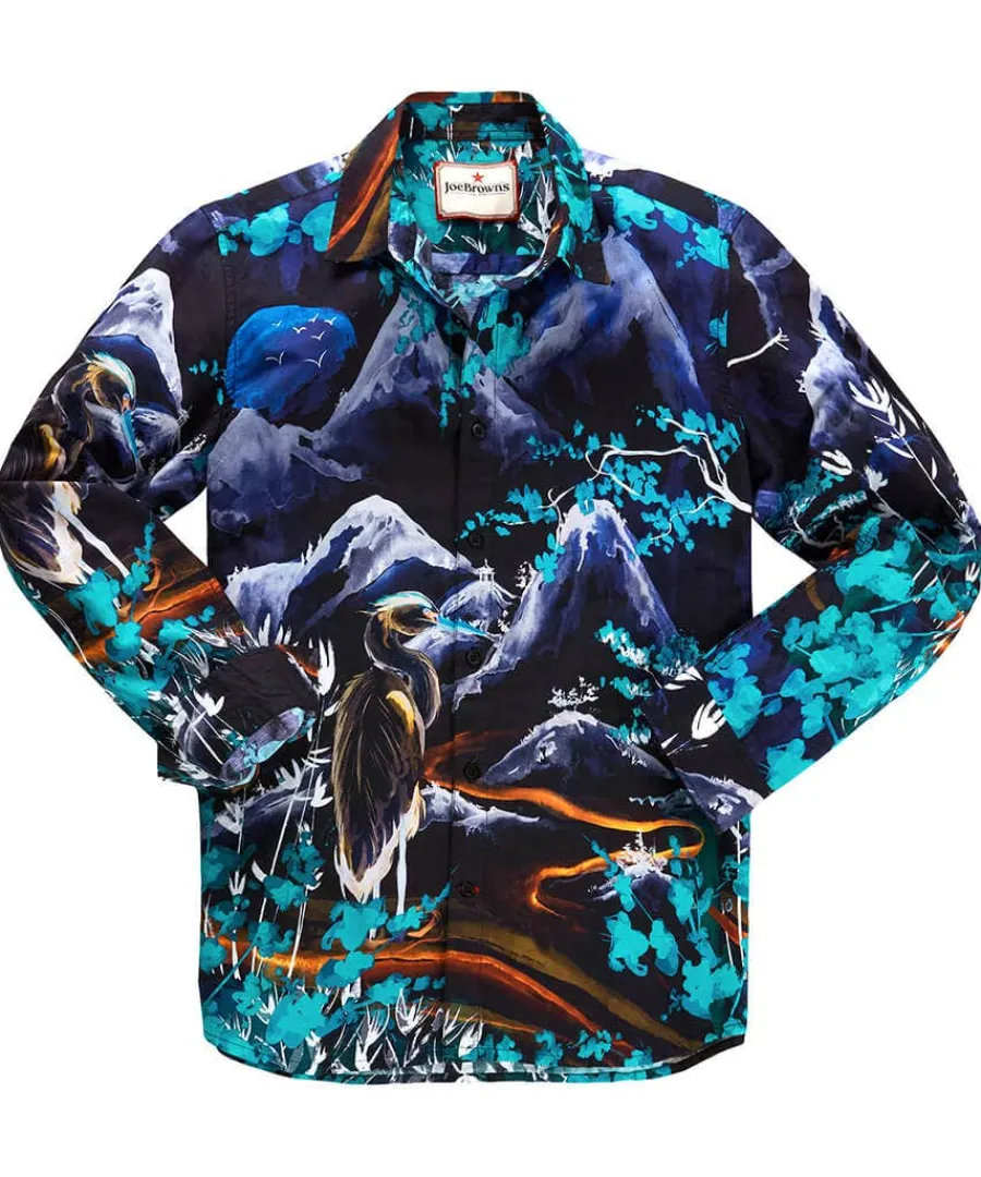 hand_painted_print_shirt_0.webp Best Sale Joe Browns Hand Painted Print Shirt Black