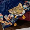 Discount Joe Browns Lavish Leopard Embroidered Throw Navy