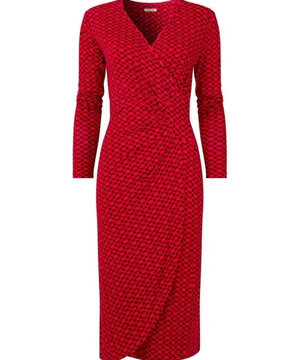 Clearance Joe Browns Lola Geo Jersey Dress Red