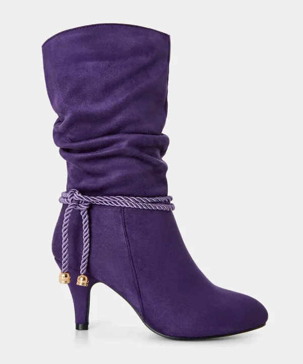Sale Joe Browns Looking Good Slouchy Boots Deep Purple