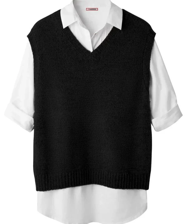 Online Joe Browns Lucy Knitted Vest Black / Orange