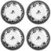 Clearance Joe Browns Magnificent Monochrome Floral Dinner Plates Black / White