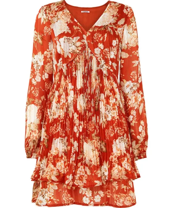 Store Joe Browns Perfectly Plisse Tunic Burnt Orange