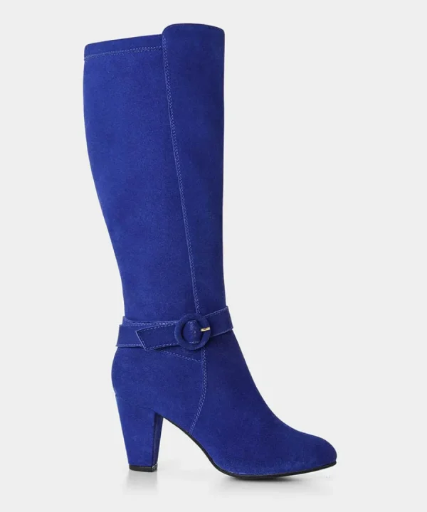 Shop Joe Browns Portobello Suede Boots Cobalt Blue