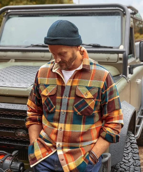 Hot Joe Browns Ready For Action Check Shirt Orange