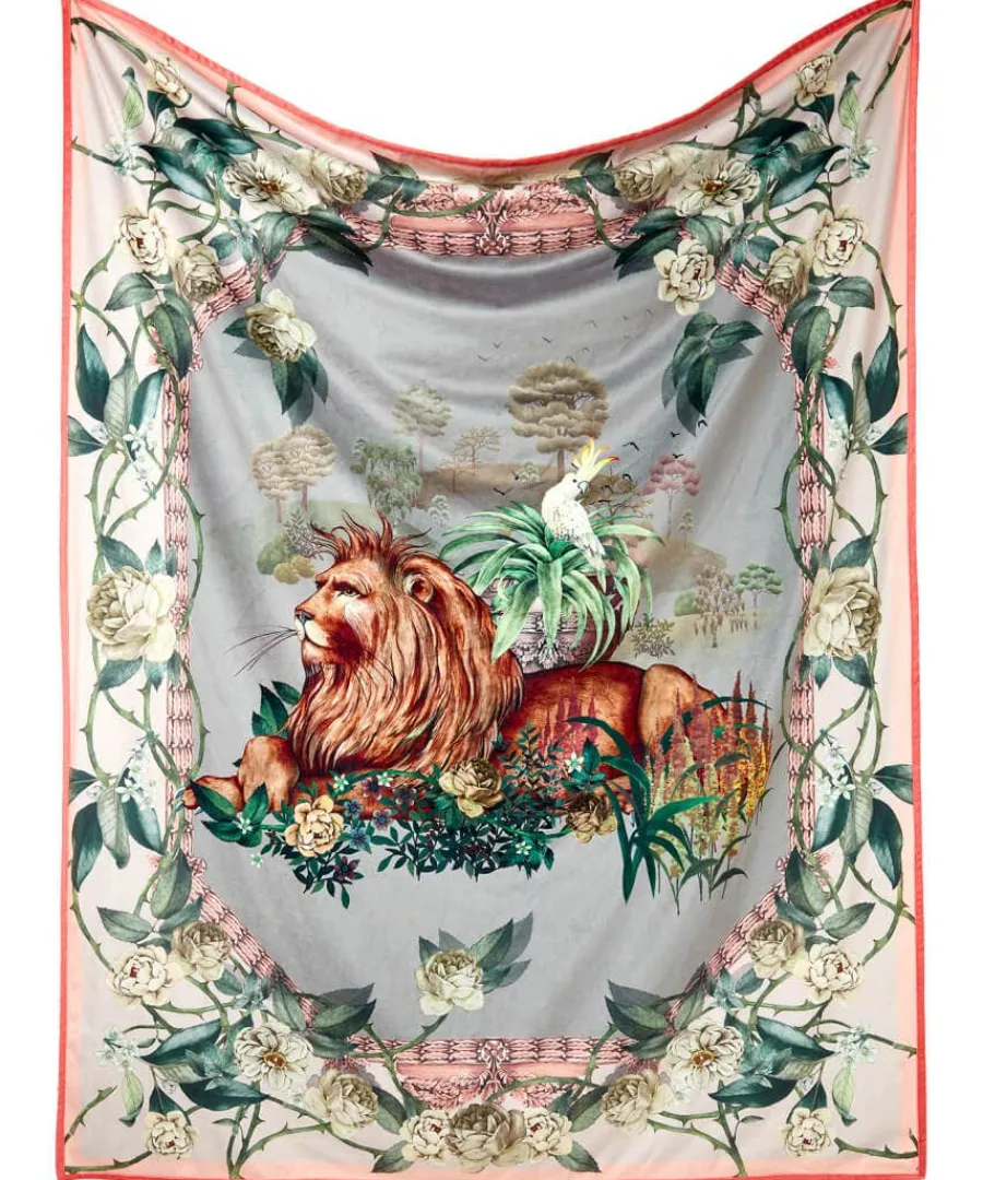 regal_lion_reversible_thr_0.webp Best Sale Joe Browns Regal Lion Reversible Throw Beige