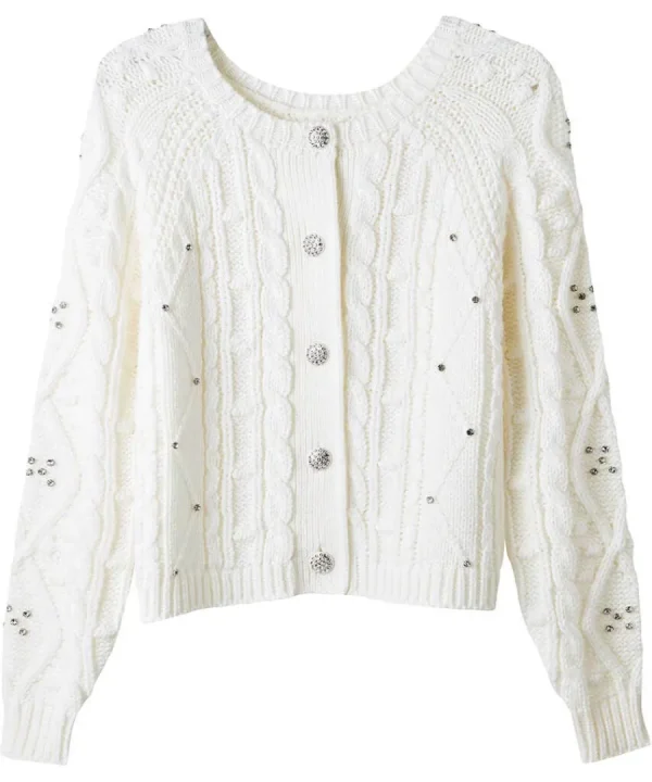 Clearance Joe Browns Robyn Embellished Multi-Way Knit Cream