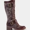 Outlet Joe Browns Robyn Tooled Strap Boots Tan Multi