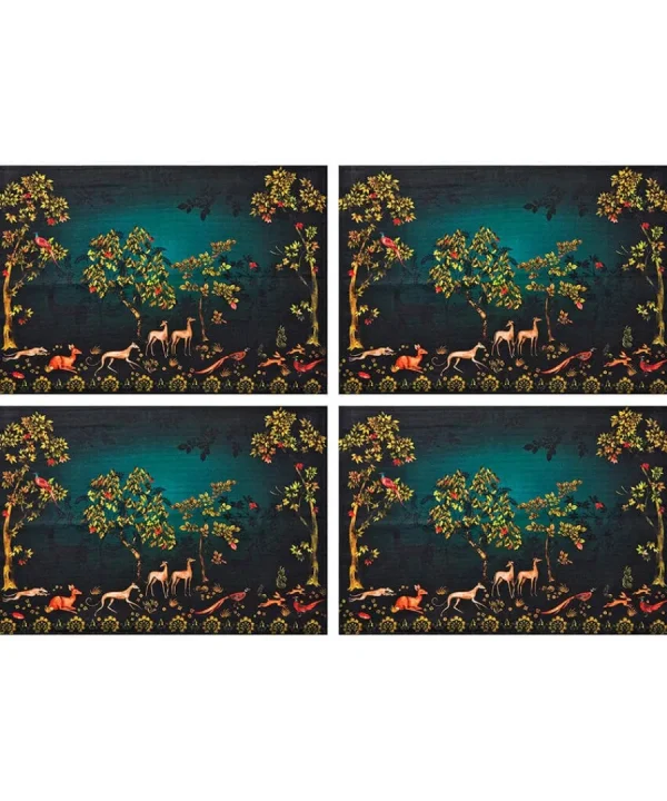 Store Joe Browns Scenes Of The Forest Placemats Green