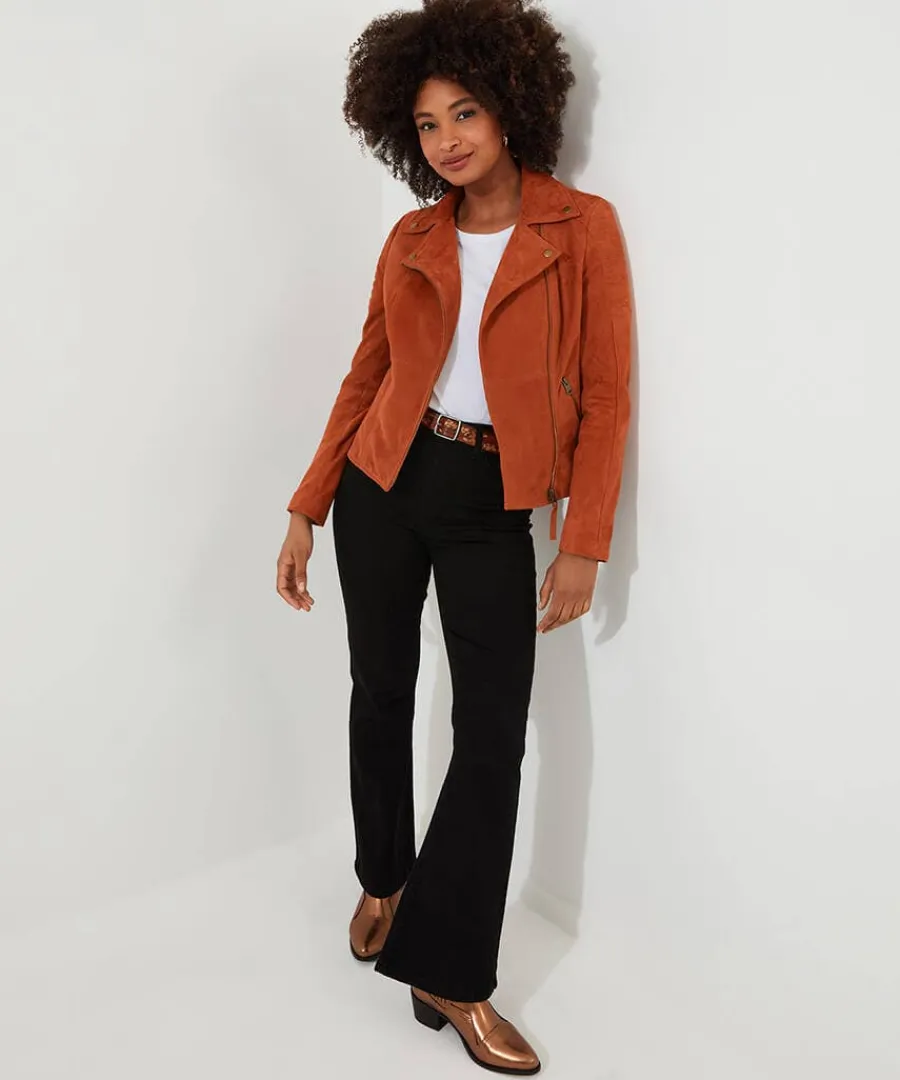 sensational_suede_jacket_1.webp Best Joe Browns Sensational Suede Jacket Orange