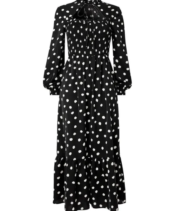 Shop Joe Browns Serena Spot Dress Black