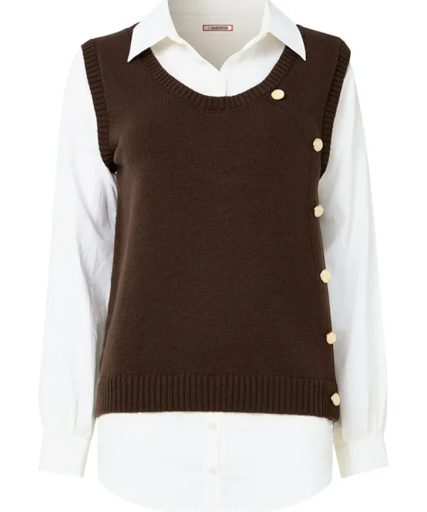 Outlet Joe Browns Shirt Jumper Brown