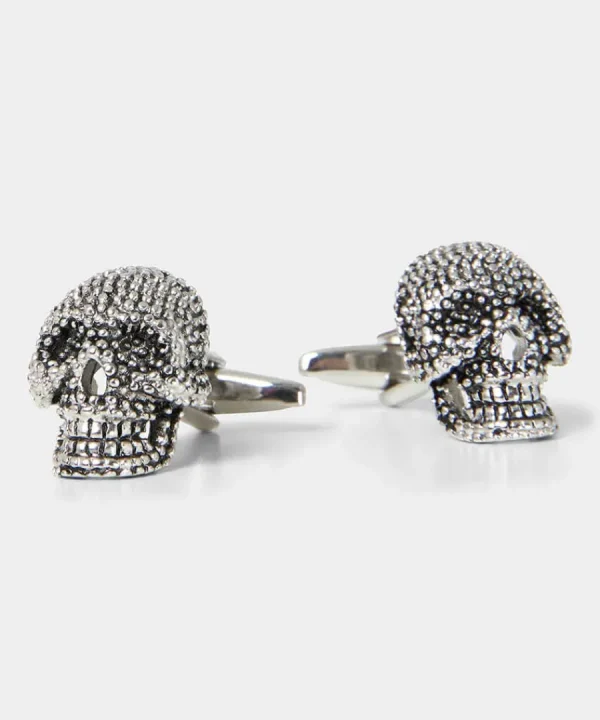 Clearance Joe Browns Skull Cufflinks Antique Silver